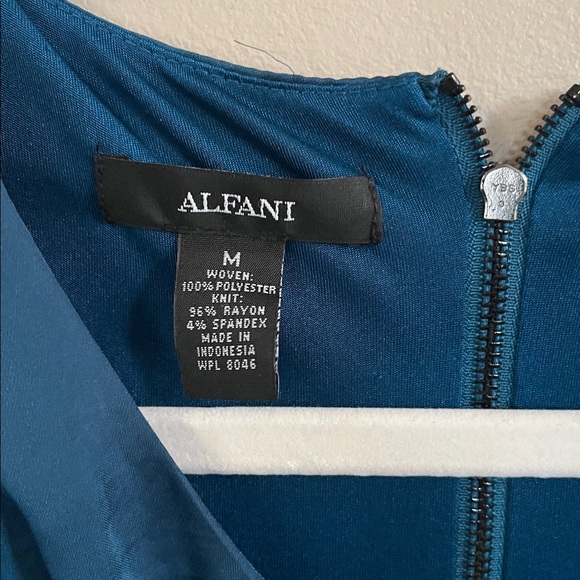 Alfani 2 piece sleeveless blouse and skirt size 8/medium black/teal - Picture 10 of 15